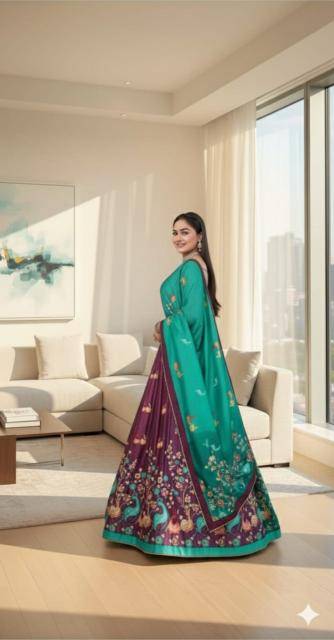 Artriddhs vol 22 Dola silk Affordable lehenga choli dealers in Pune